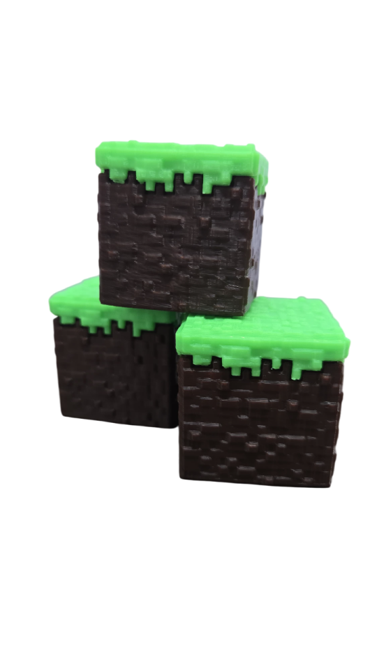 Minecraft Grass Block / 4*4*4cm