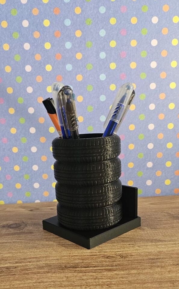 SIHIRBOX 3D DEKORATİF KALEMLİK (TEKERLEK)