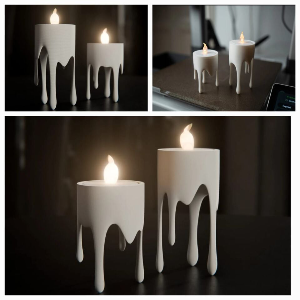 SIHIRBOX 3D DEKORATİF MUMLUK (ERİYRN MUM)