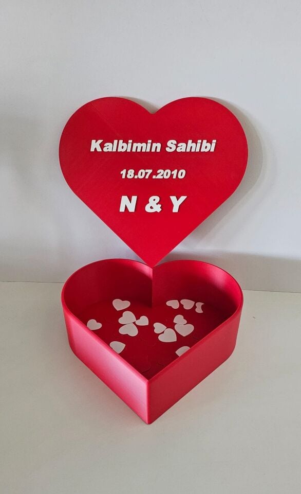 Sihirbox 3D Kalpli Hediye Kutusu