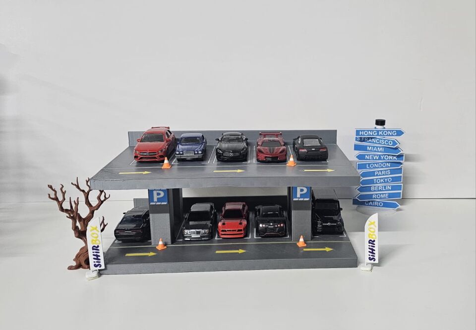 Sihirbox 3D Diorama Katlı Otopark