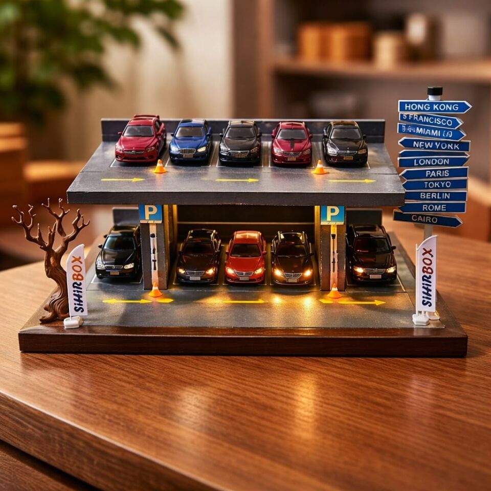 Sihirbox 3D Diorama Katlı Otopark