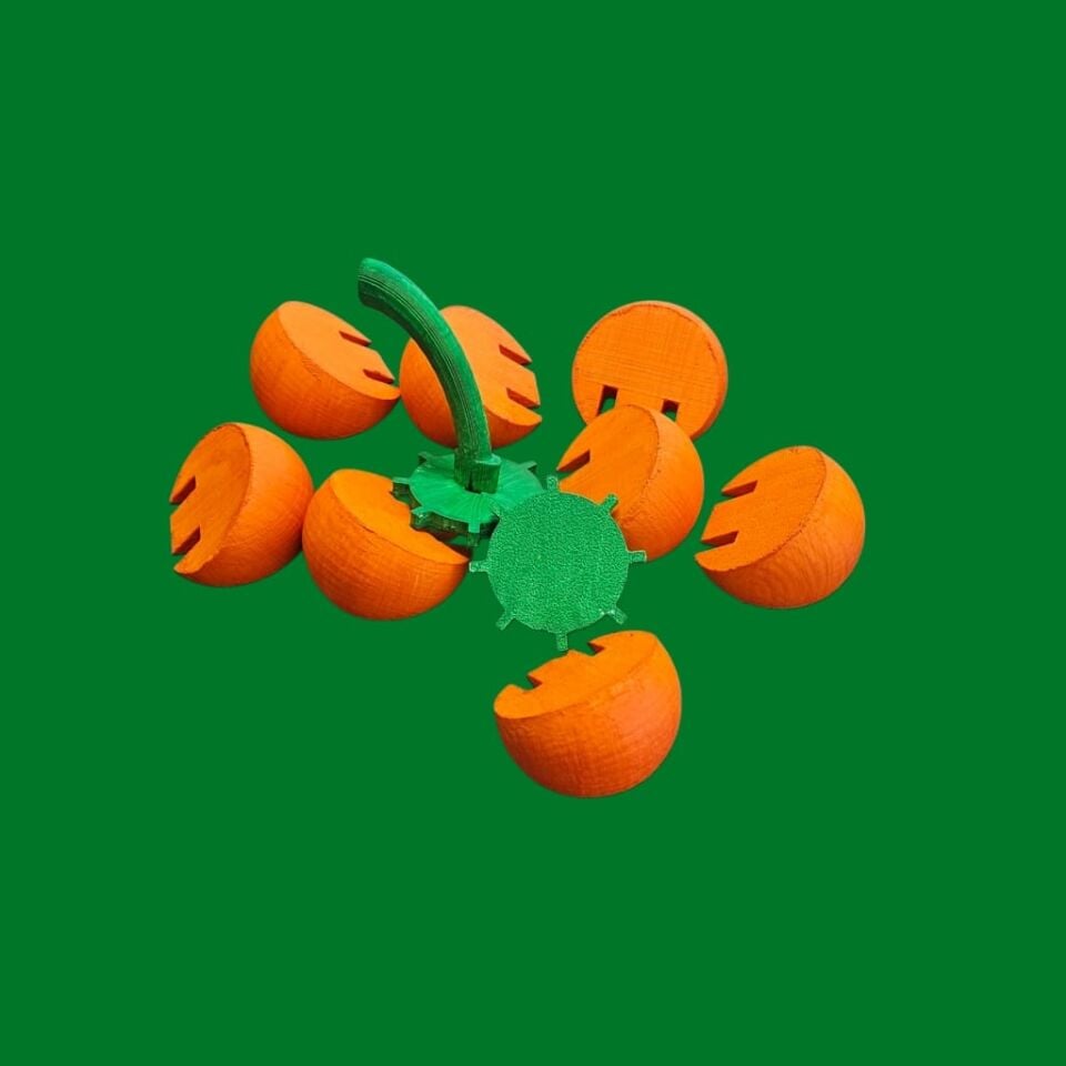 3D Puzzle ve Boyama Seti (Kabak)